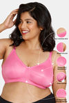 Zivame True Curv Single Layered Non Wired 3/4th Coverage Super Support Bra - Ibis Rose — thumbnail 5